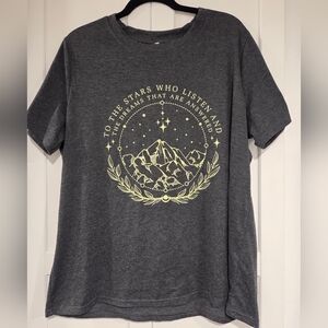 ACOTAR "To The Star..." Quote Velaris XL Womens Crew Neck T-Shirt ACOMAF SJM